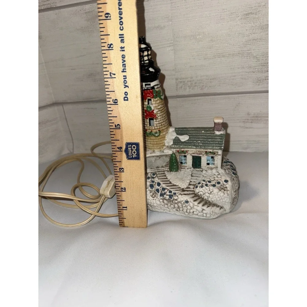 Ltd Commodities Porcelain Lighthouse Nightlights Vtg , Christmas Winter